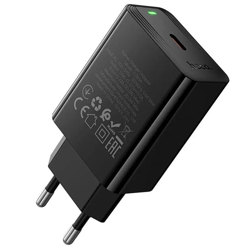 СЗУ Hoco CS93A Leader 20W (1USB-C), Black 3, купить оптом с доставкой
