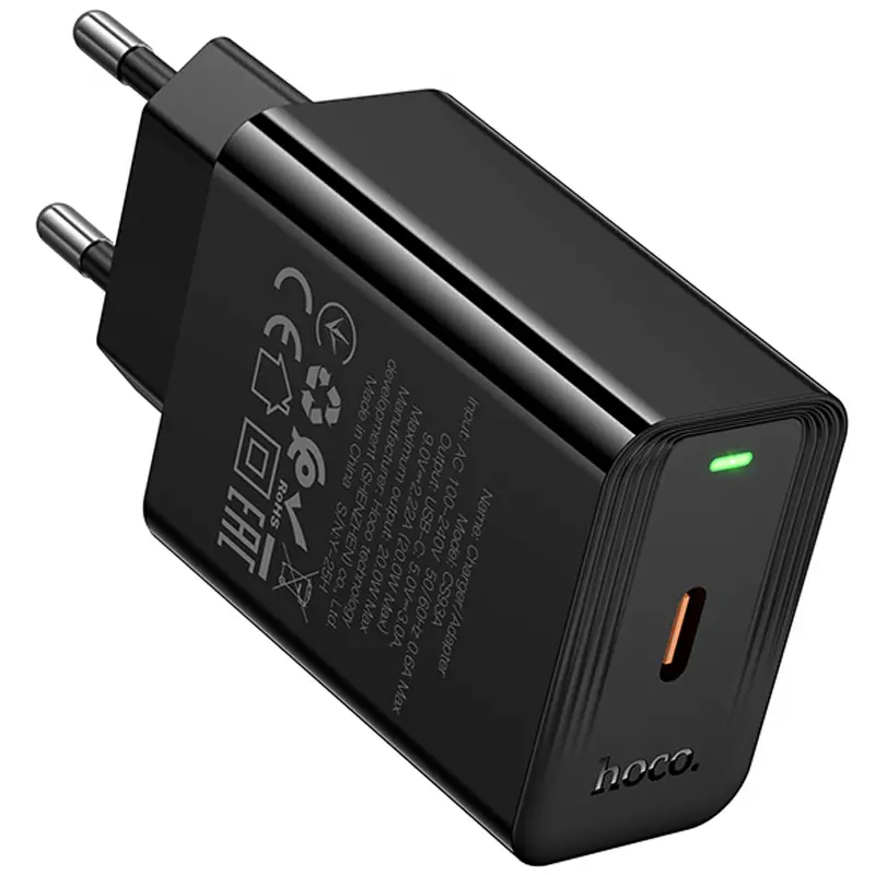 СЗУ Hoco CS93A Leader 20W (1USB-C), Black 5, купить оптом с доставкой