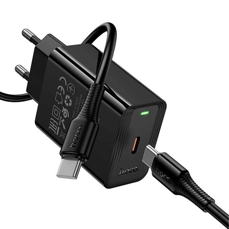 МЗП Hoco CS93A Leader PD20W (1USB-C) + кабель Type-C to Type-C на малюнкі №6