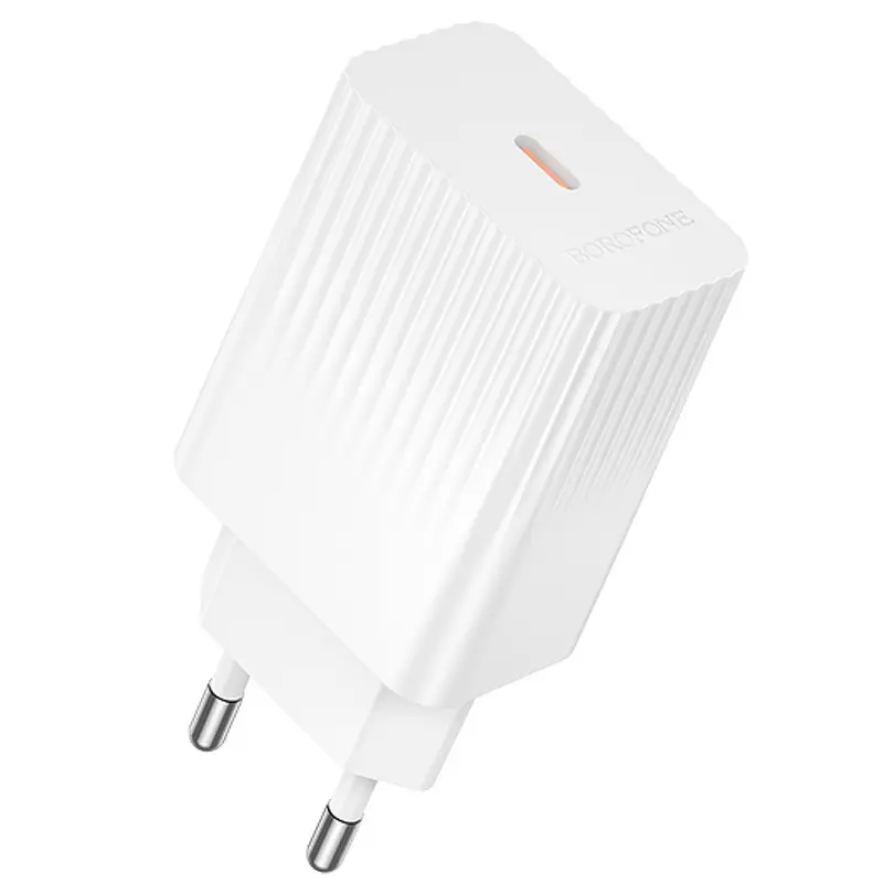 МЗП Borofone BAS73A Source PD20W (1USB-C), White, купити оптом з доставкою