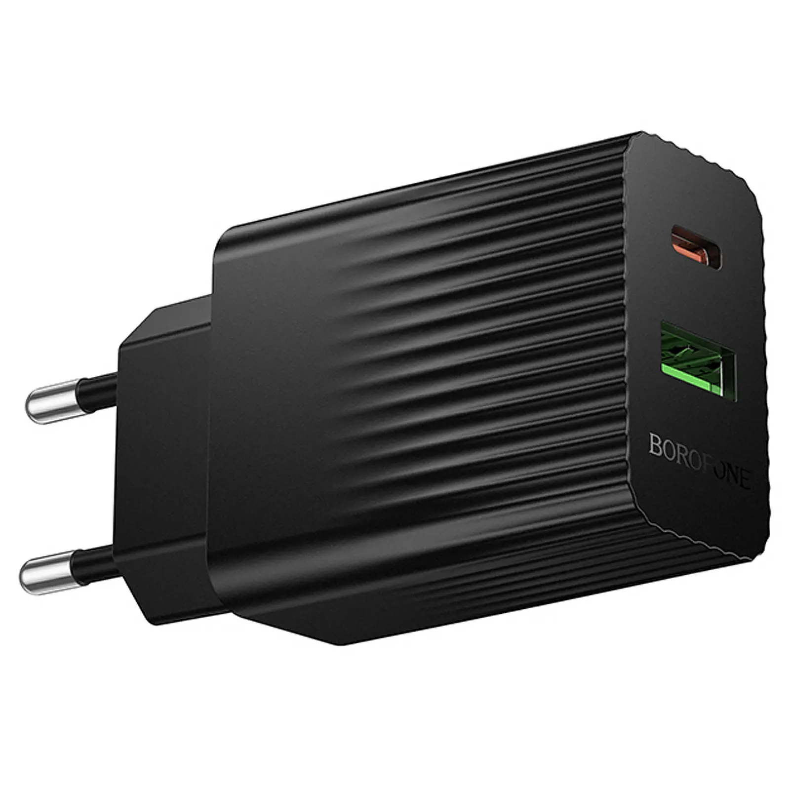 МЗП Borofone BAS76A Source PD30W+QC3.0 (1USB-A/1C), Black 2, купити оптом з доставкою