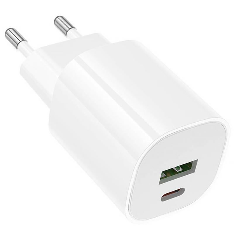 МЗП Borofone BA104A Pudding PD20W+QC3.0 (1USB-A/1C) на малюнкі №3