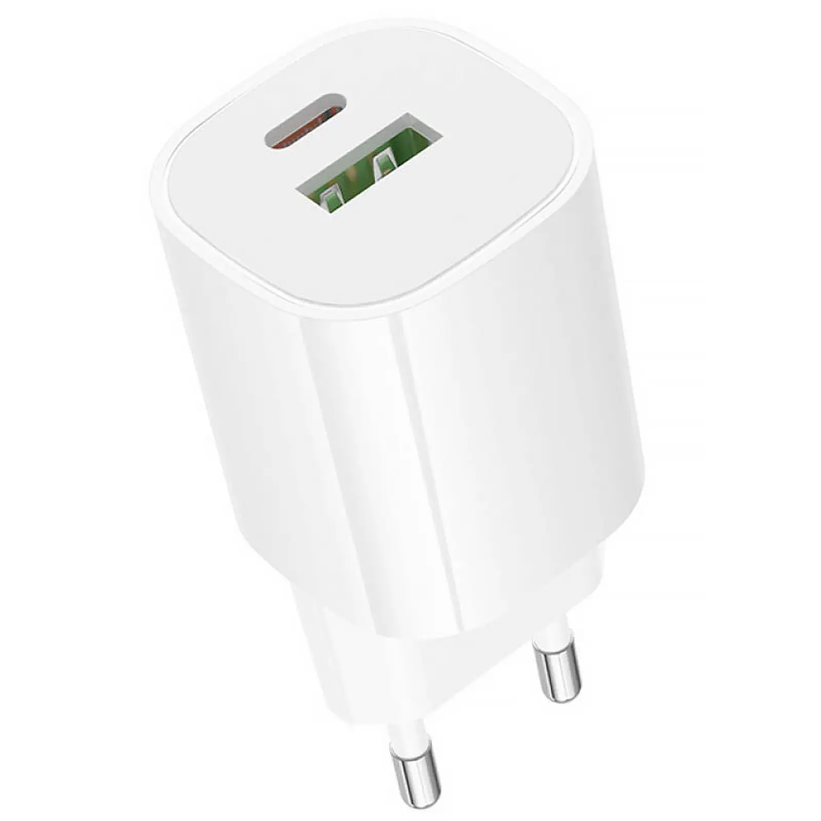 МЗП Borofone BA104A Pudding PD20W+QC3.0 (1USB-A/1C), White 3, купити оптом з доставкою