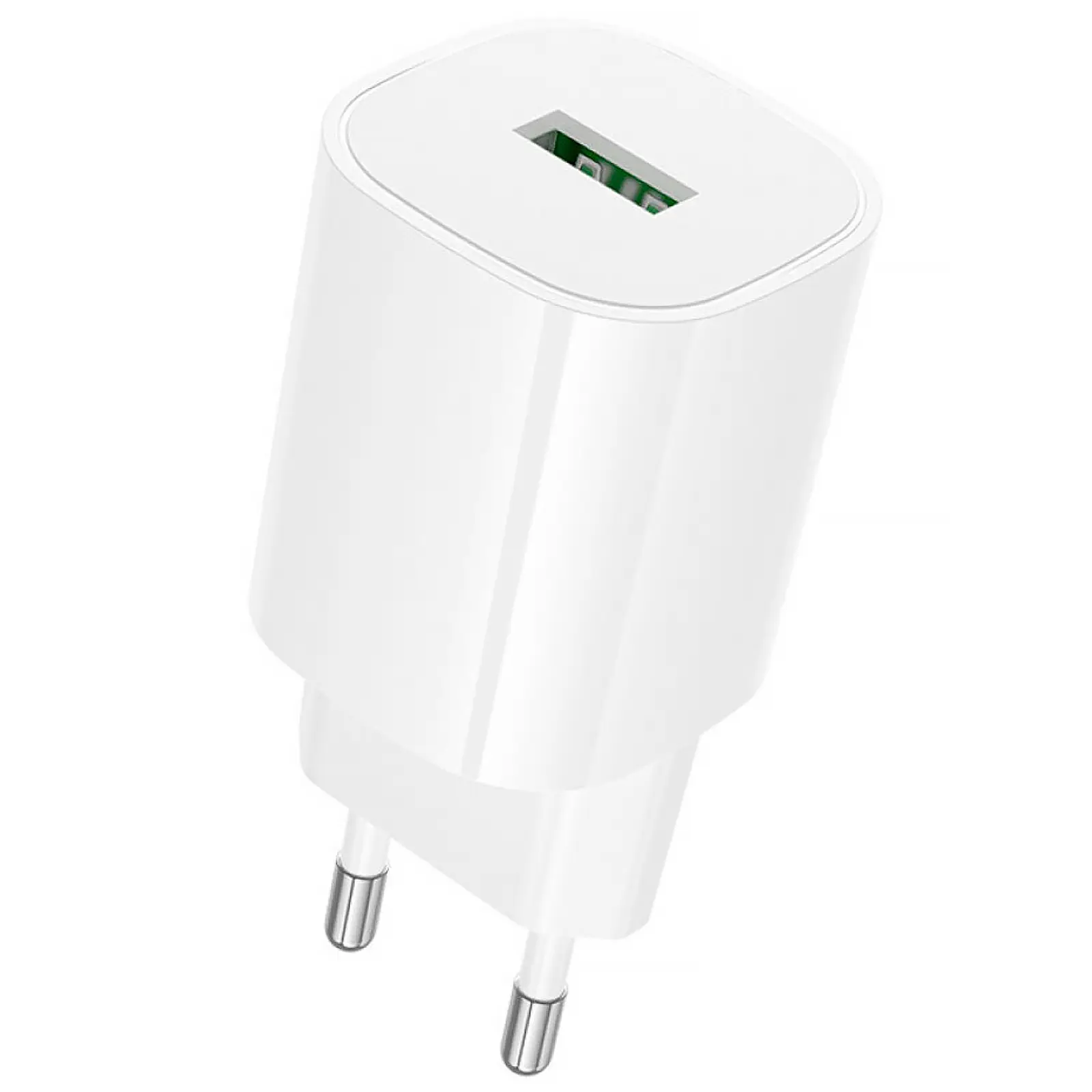 СЗУ Borofone BA102A Pudding QC3.0 (1USB-A) + кабель USB to Type-C, White 2, купить оптом с доставкой