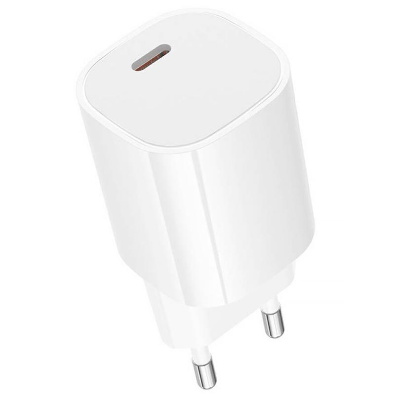 МЗП Borofone BA103A Pudding PD20W (1USB-C) + кабель Type-C to Lightning на малюнкі №3