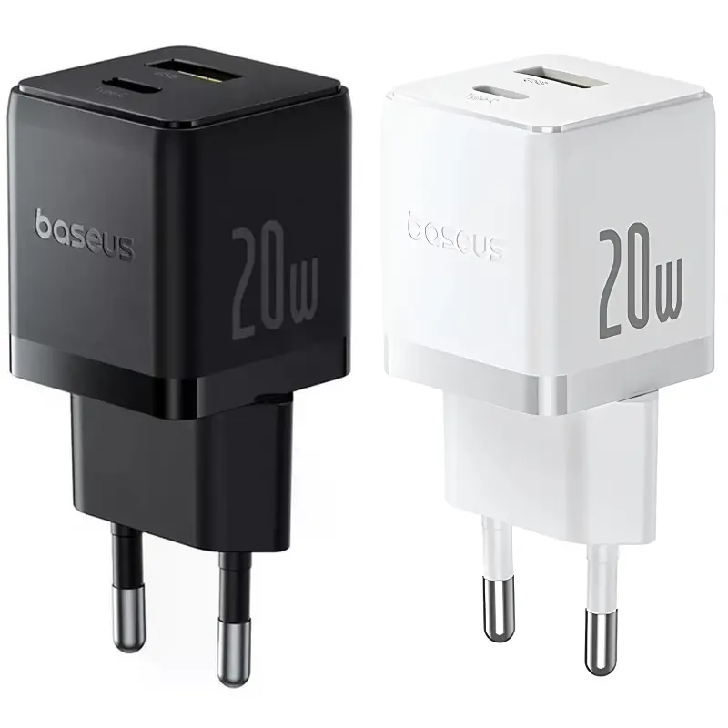 СЗУ Baseus Palm Fast Charger 20W (1USB-A/1C) (P10111608), купить оптом с доставкой