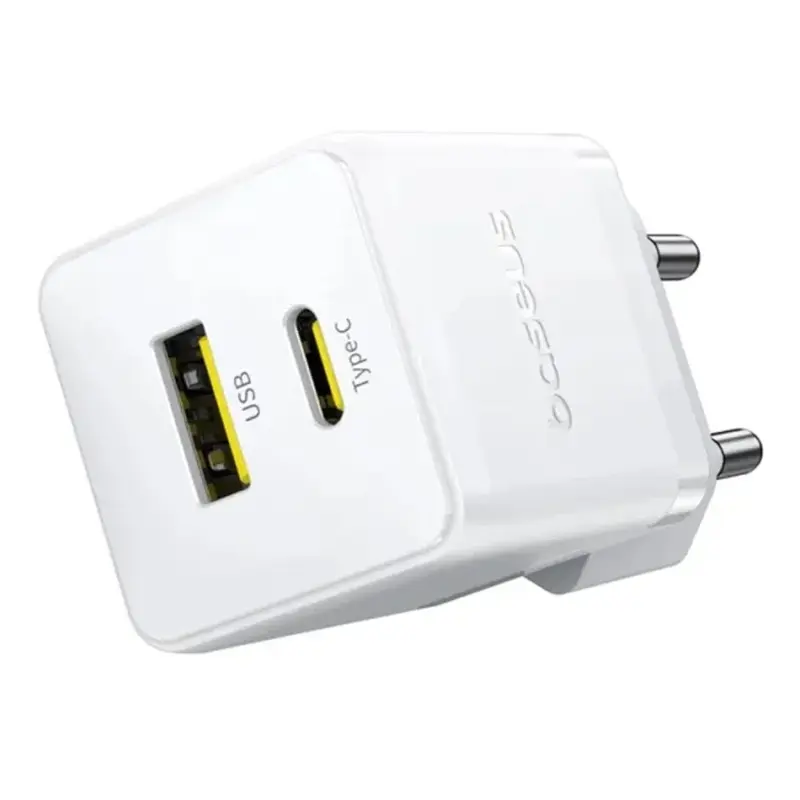 СЗУ Baseus Palm Fast Charger 20W (1USB-A/1C) (P10111608), Moon White 1, купить оптом с доставкой