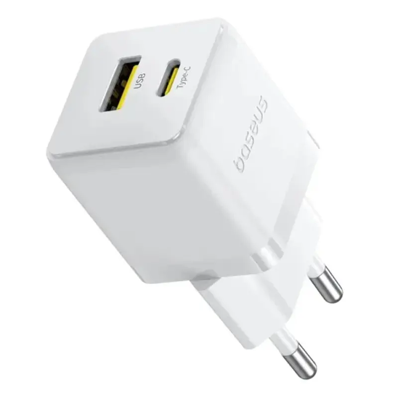 СЗУ Baseus Palm Fast Charger 20W (1USB-A/1C) (P10111608), Moon White 2, купить оптом с доставкой