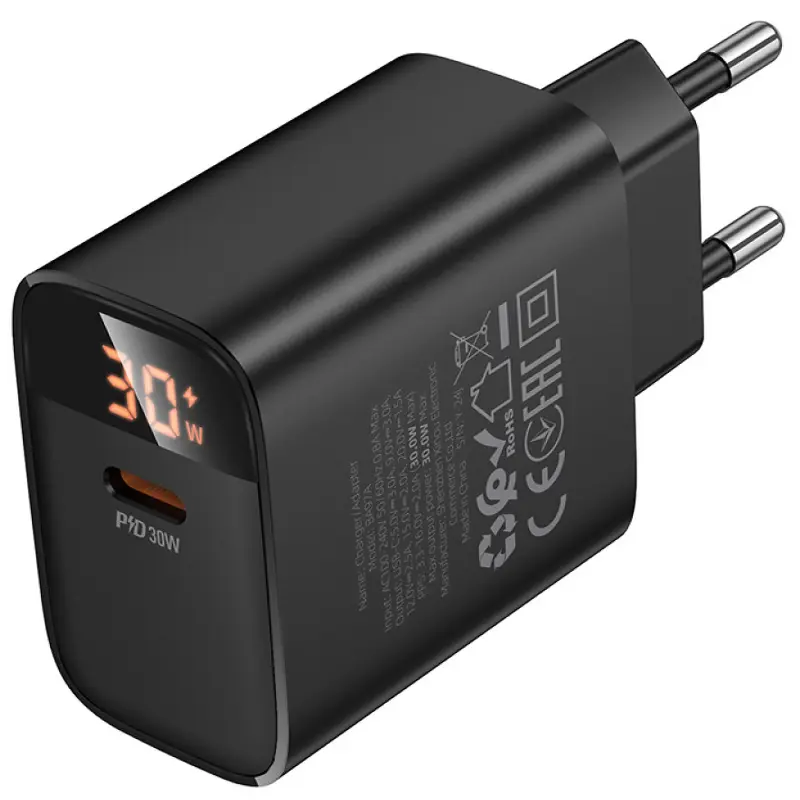 МЗП Borofone BA97A PD30W (1USB-C), Black 4, купити оптом з доставкою
