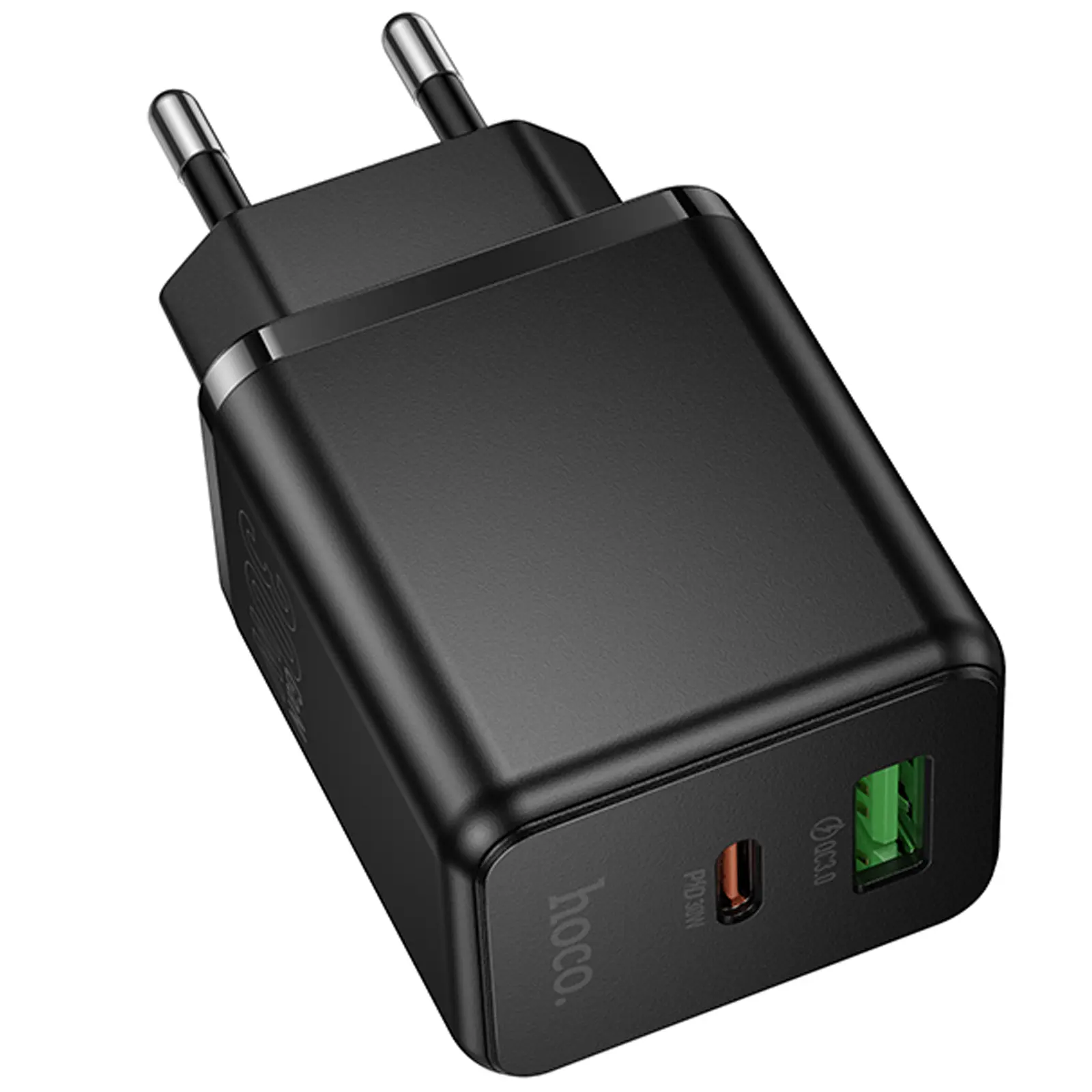 СЗУ Hoco C157A Smart PD30W+QC3.0 (1USB-A/1C), Black 2, купить оптом с доставкой