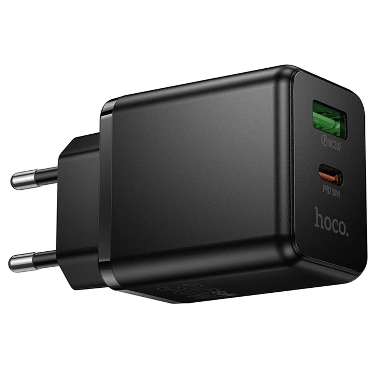 СЗУ Hoco C157A Smart PD30W+QC3.0 (1USB-A/1C), Black 5, купить оптом с доставкой