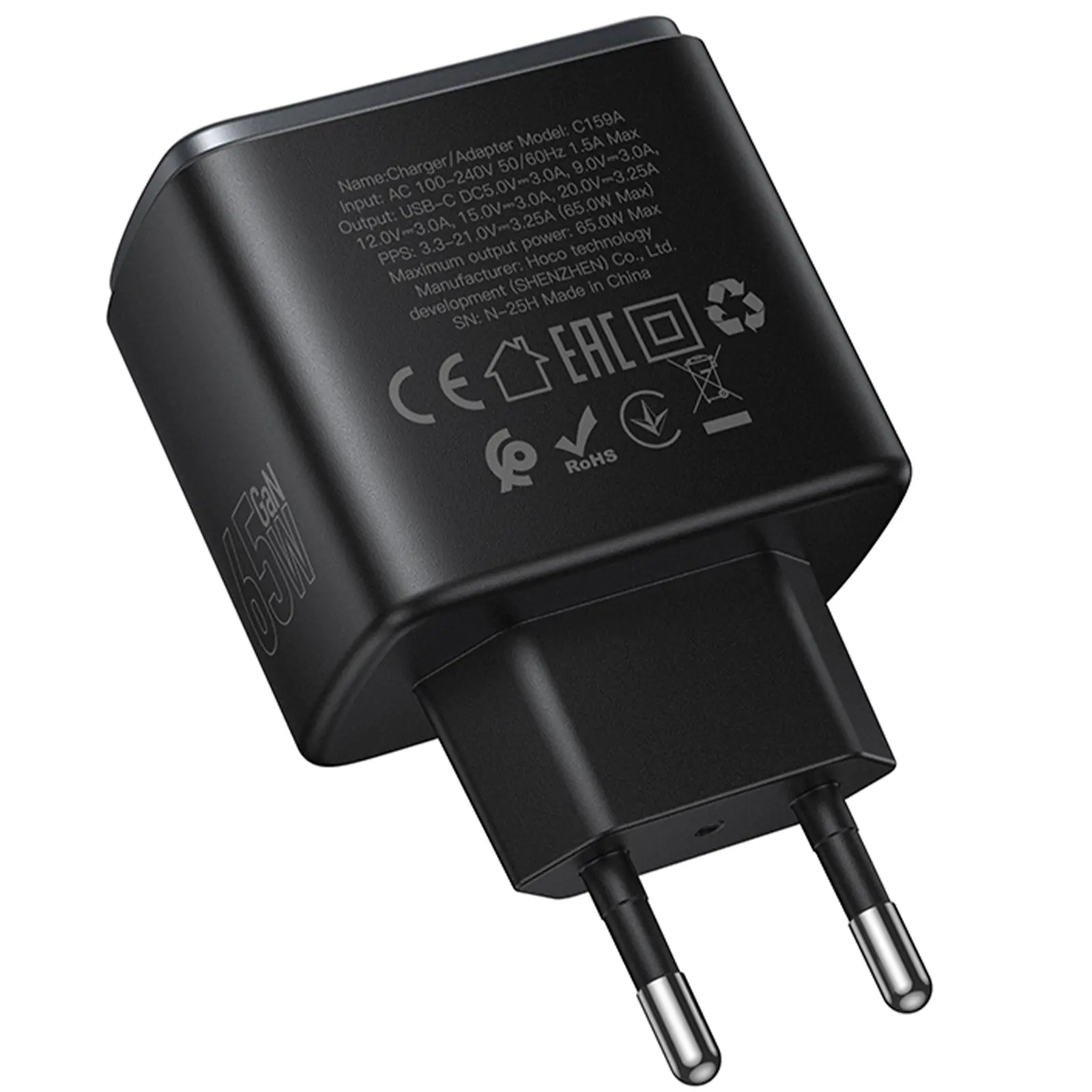 МЗП Hoco C159A Upgrade PD65W (1USB-C), Black 5, купити оптом з доставкою