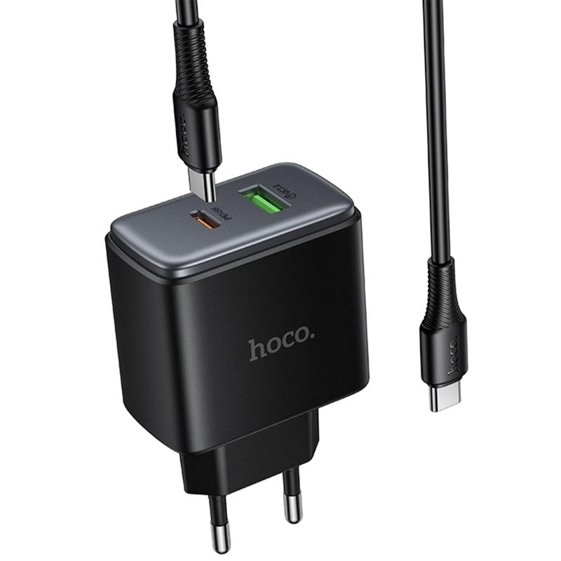 МЗП Hoco C158A Upgrade PD45W (1USB-A/1C) + кабель Type-C to Type-C на малюнкі №4