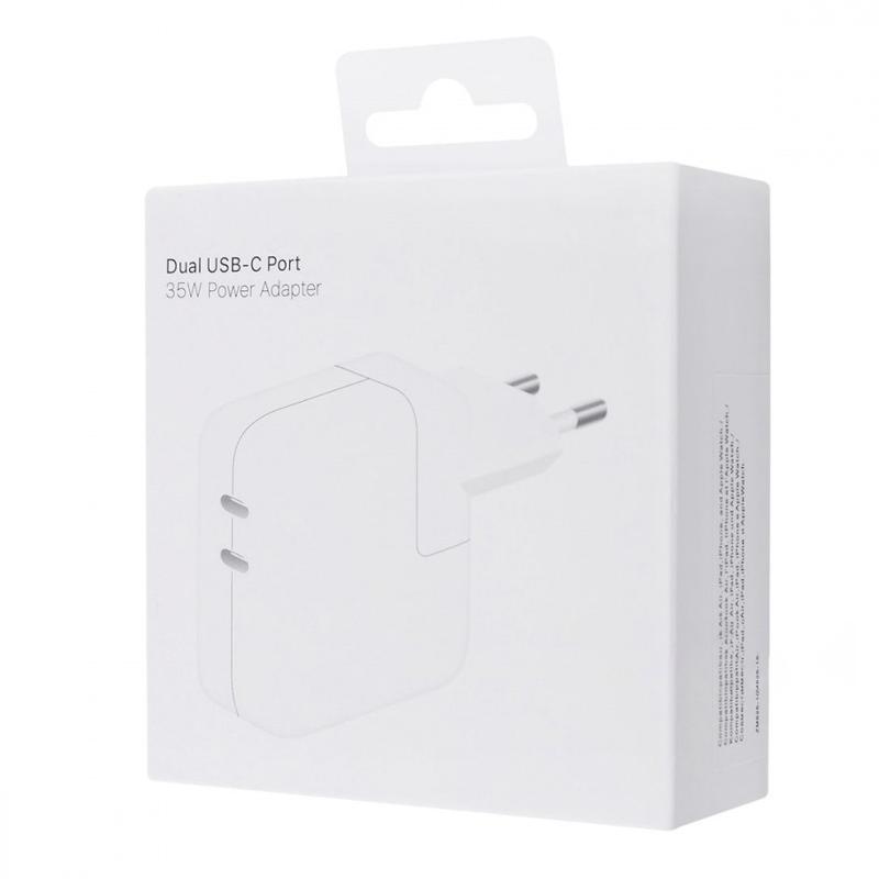 МЗП 35W Dual Power Adapter for Apple (2USB-C) (AAA) (box) на малюнкі №4