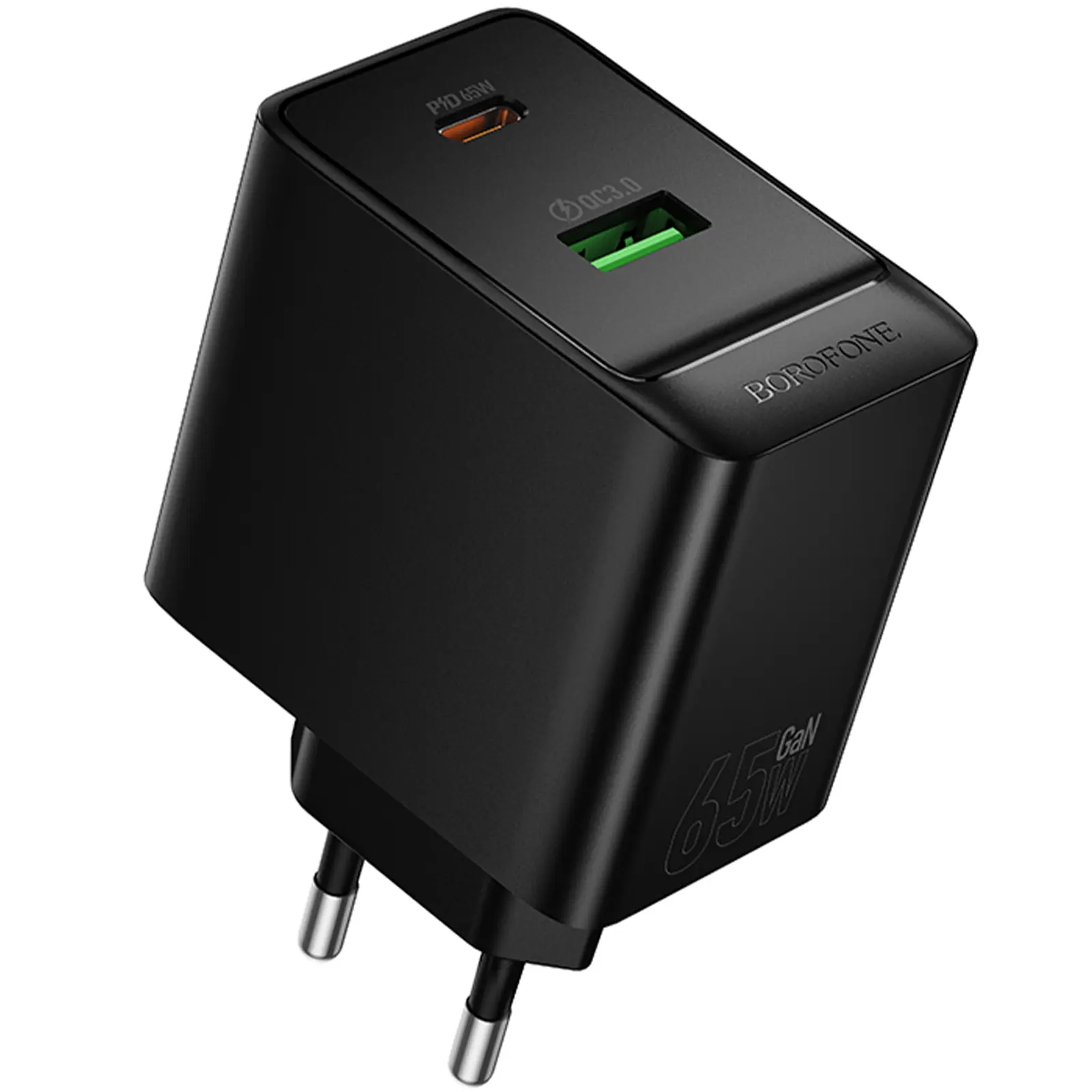 СЗУ Borofone BAS17A Erudite PD65W+QC3.0 (1USB-A/1C), купить оптом с доставкой