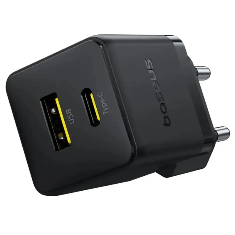 СЗУ Baseus Palm Fast Charger 30W (1USB-A/1C) (P1011160A), Cluster Black 1, купить оптом с доставкой