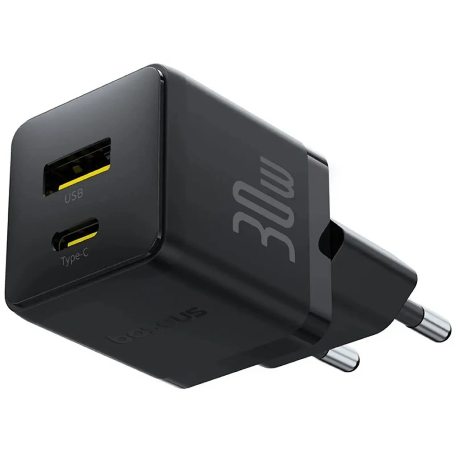 СЗУ Baseus Palm Fast Charger 30W (1USB-A/1C) (P1011160A), Cluster Black 4, купить оптом с доставкой
