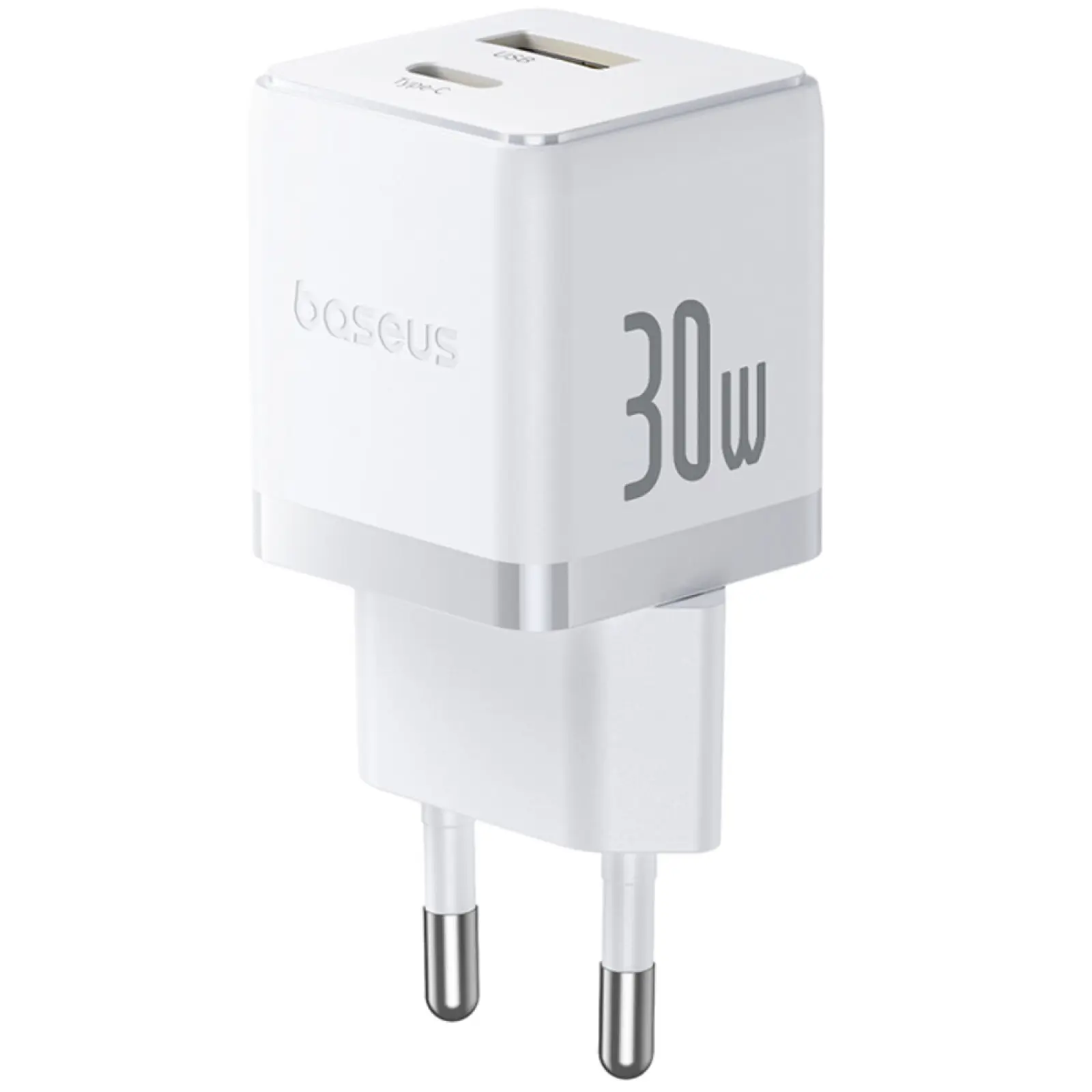 СЗУ Baseus Palm Fast Charger 30W (1USB-A/1C) (P1011160A), Moon White, купить оптом с доставкой