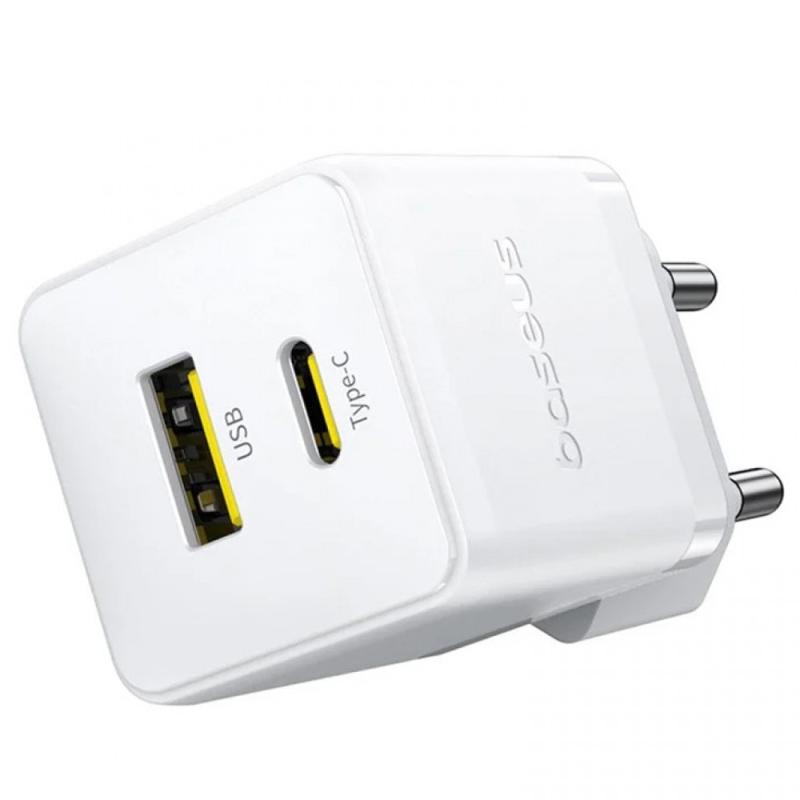 МЗП Baseus Palm Fast Charger 30W (1USB-A/1C) (P1011160A) на малюнкі №3