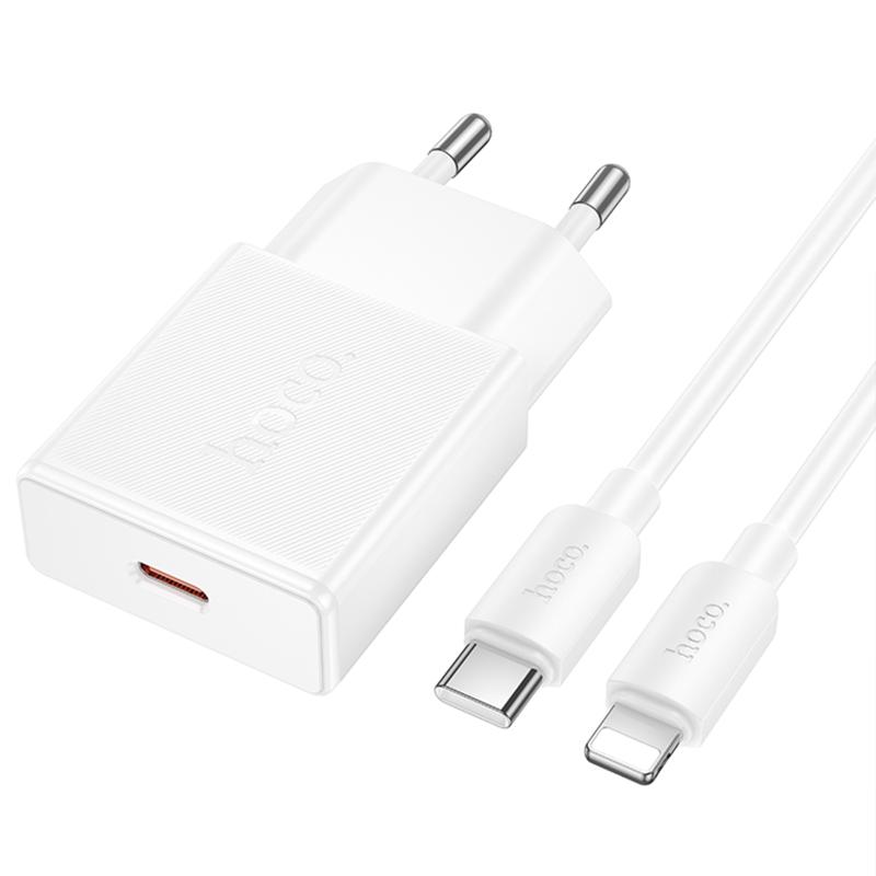 МЗП Hoco N72 Speed ultra-thin PD20W (1USB-C) + кабель Type-C to Lightning на малюнкі №5