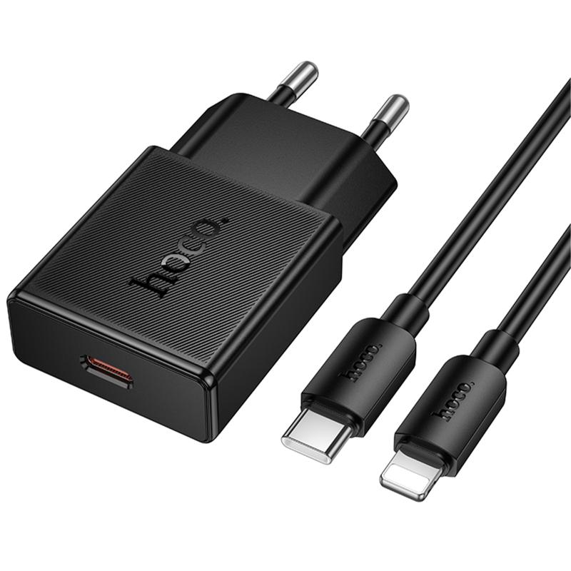 МЗП Hoco N72 Speed ultra-thin PD20W (1USB-C) + кабель Type-C to Lightning на малюнкі №4