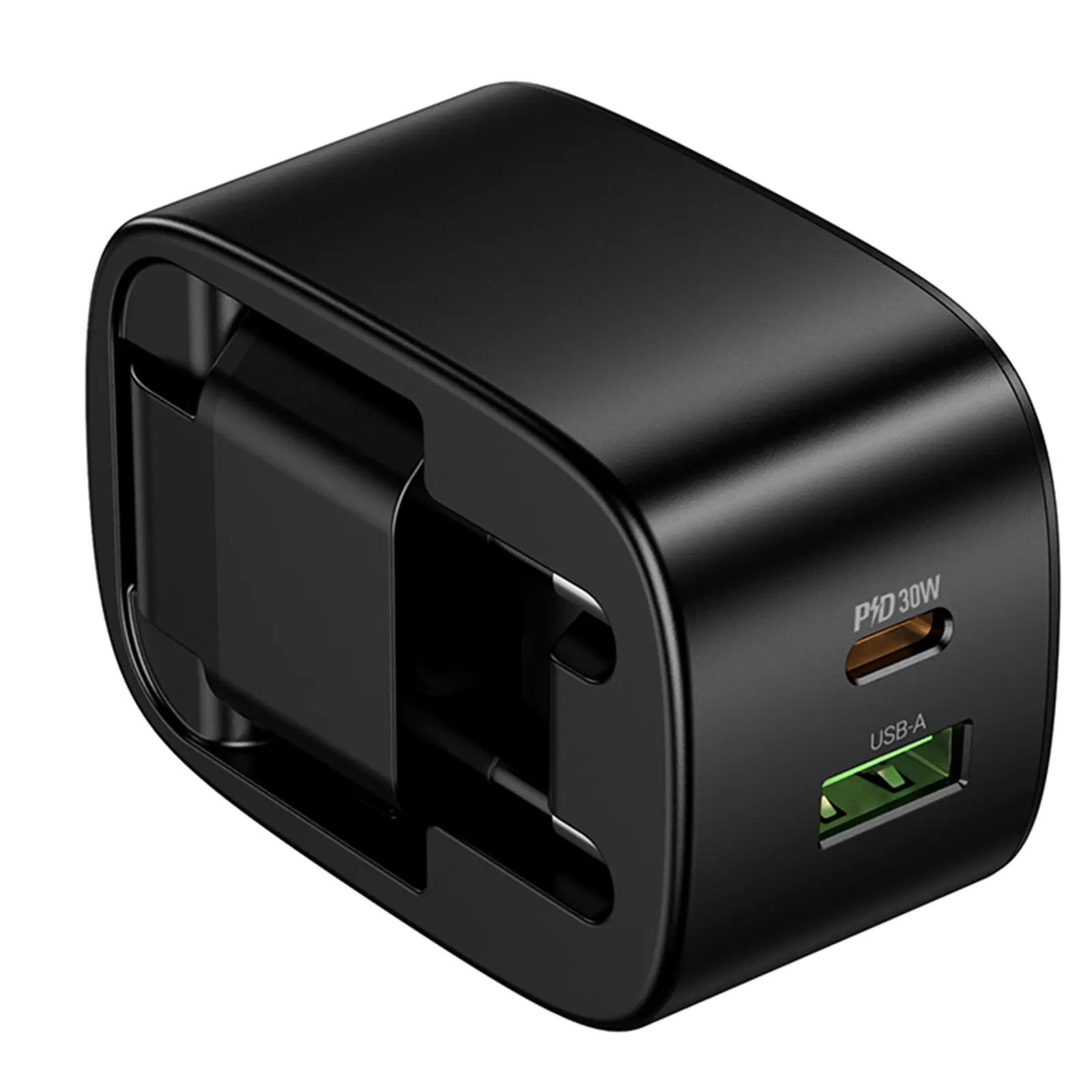 МЗП Hoco CS102A Folding PD30W+QC3.0 (1USB-A/1C), Black 4, купити оптом з доставкою