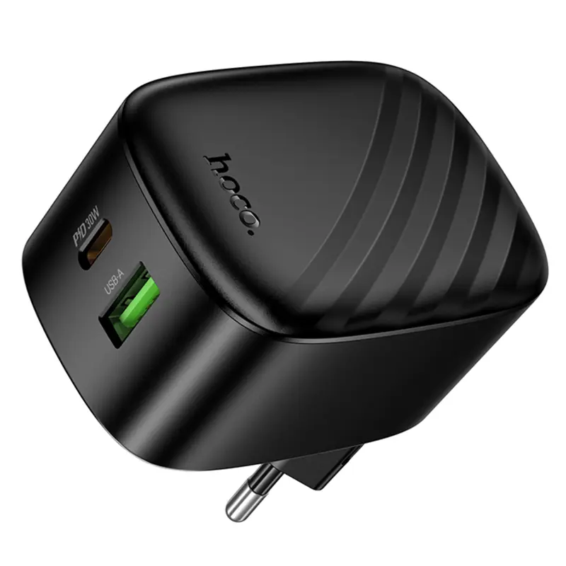МЗП Hoco CS102A Folding PD30W+QC3.0 (1USB-A/1C), Black 5, купити оптом з доставкою
