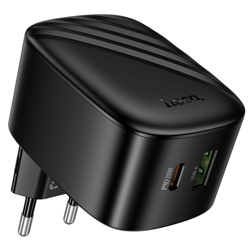 СЗУ Hoco CS101A Folding PD20W+QC3.0 (1USB-A/1C) на картинке №1