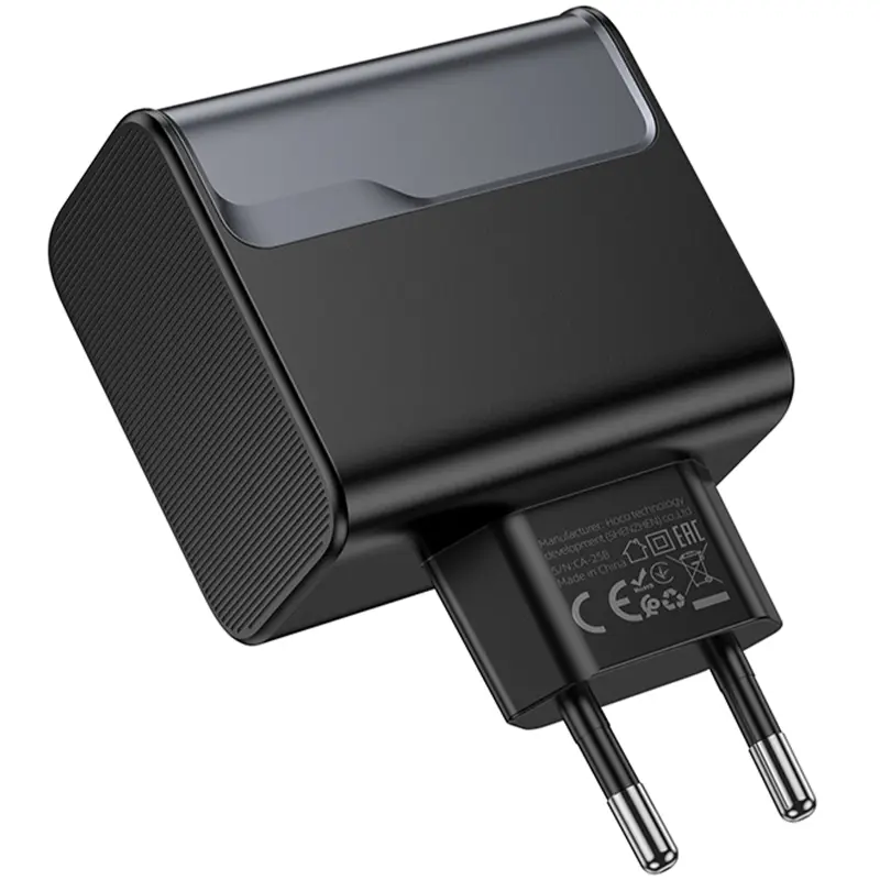 СЗУ Hoco CS75A Star Speed PD70W+QC3.0 (1USB-A/2C), Midnight black 2, купить оптом с доставкой
