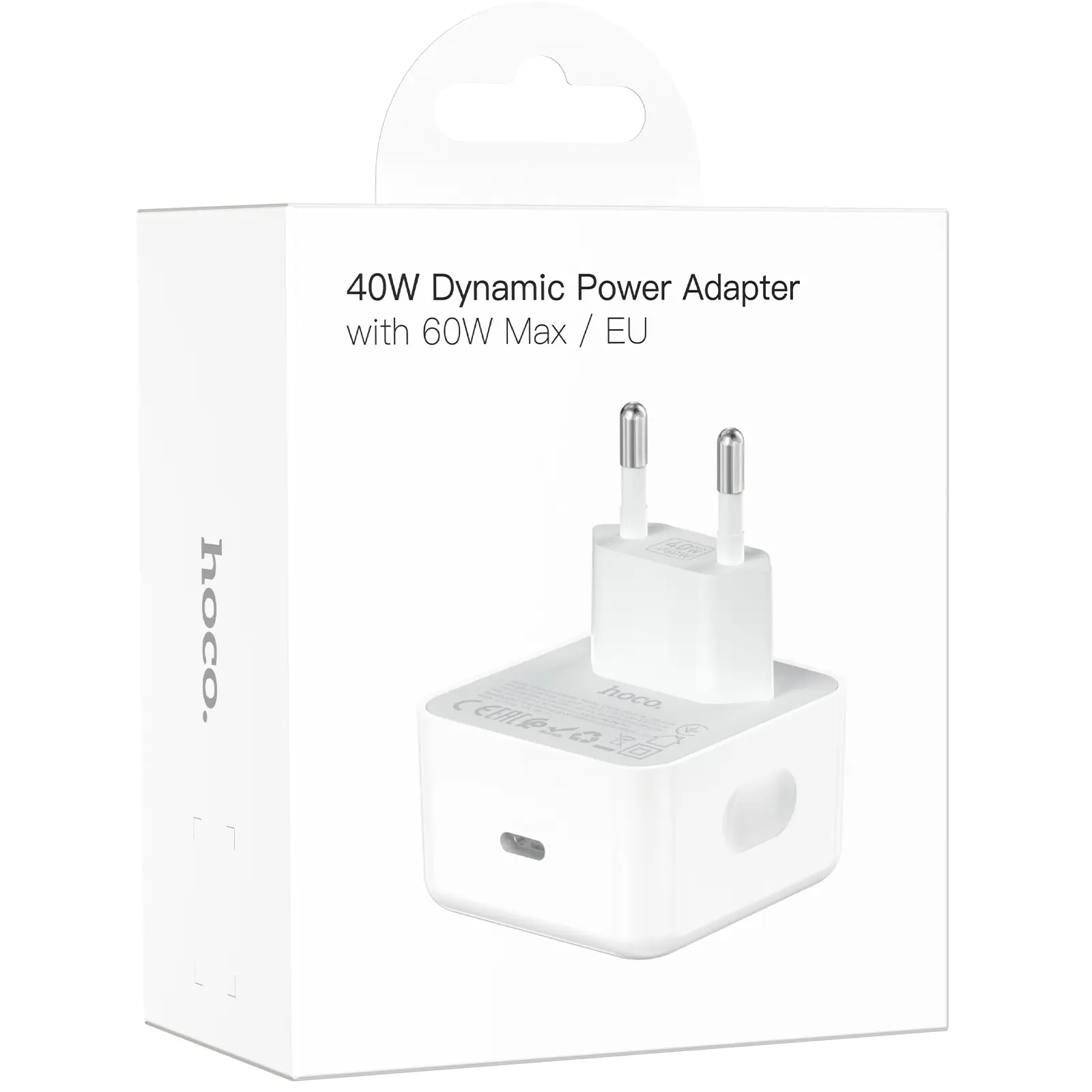 МЗП Hoco C161A Speed PD40W (1USB-C), White 1, купити оптом з доставкою