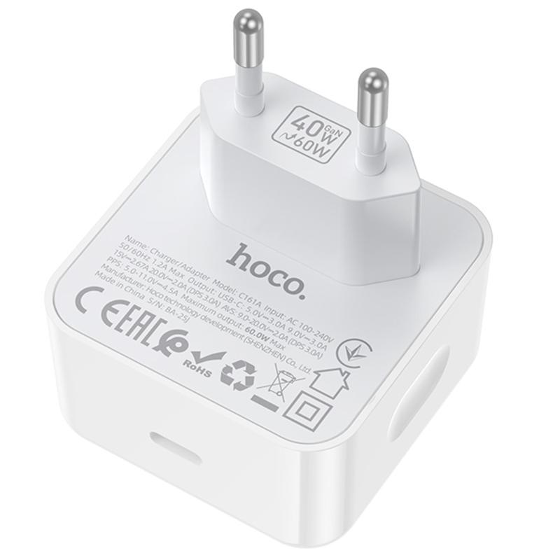 МЗП Hoco C161A Speed PD40W (1USB-C) на малюнкі №3