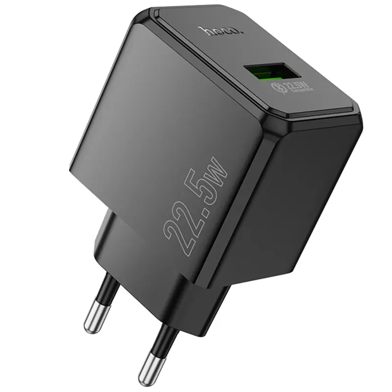 СЗУ Hoco CS17A Wish QC3.0 22.5W (1USB-A), Black, купить оптом с доставкой