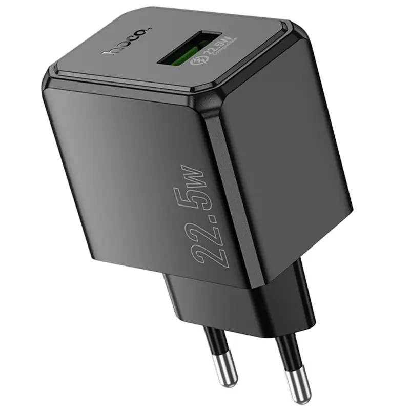 СЗУ Hoco CS17A Wish QC3.0 22.5W (1USB-A), Black 4, купить оптом с доставкой