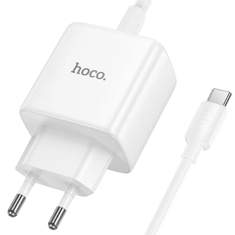 СЗУ Hoco N83 Profit PD40W (1USB-C) + кабель Type-C to Type-C, White 2, купить оптом с доставкой
