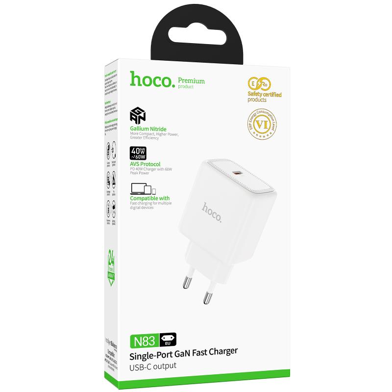 СЗУ Hoco N83 Profit PD40W (1USB-C) на картинке №4