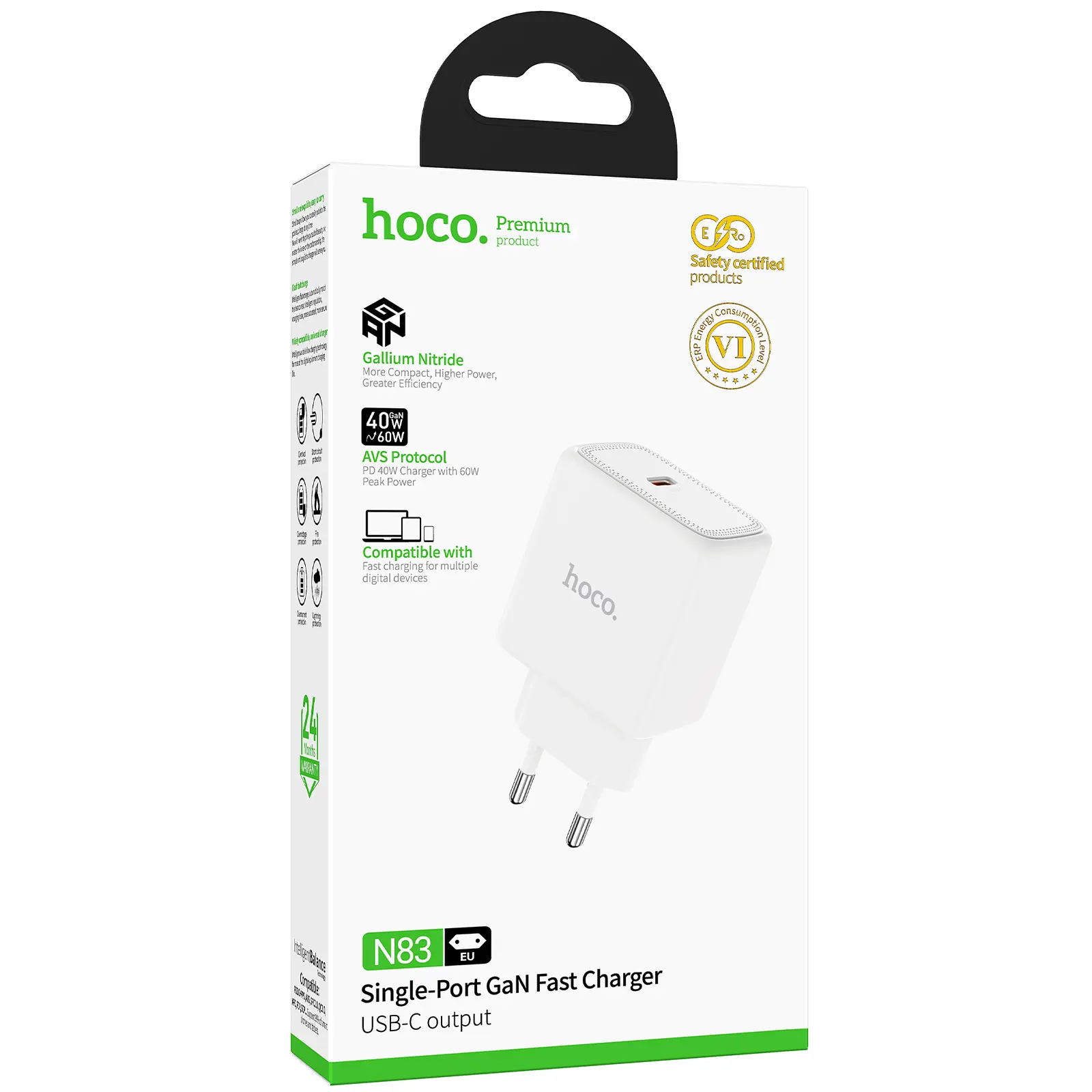 СЗУ Hoco N83 Profit PD40W (1USB-C), White 3, купить оптом с доставкой
