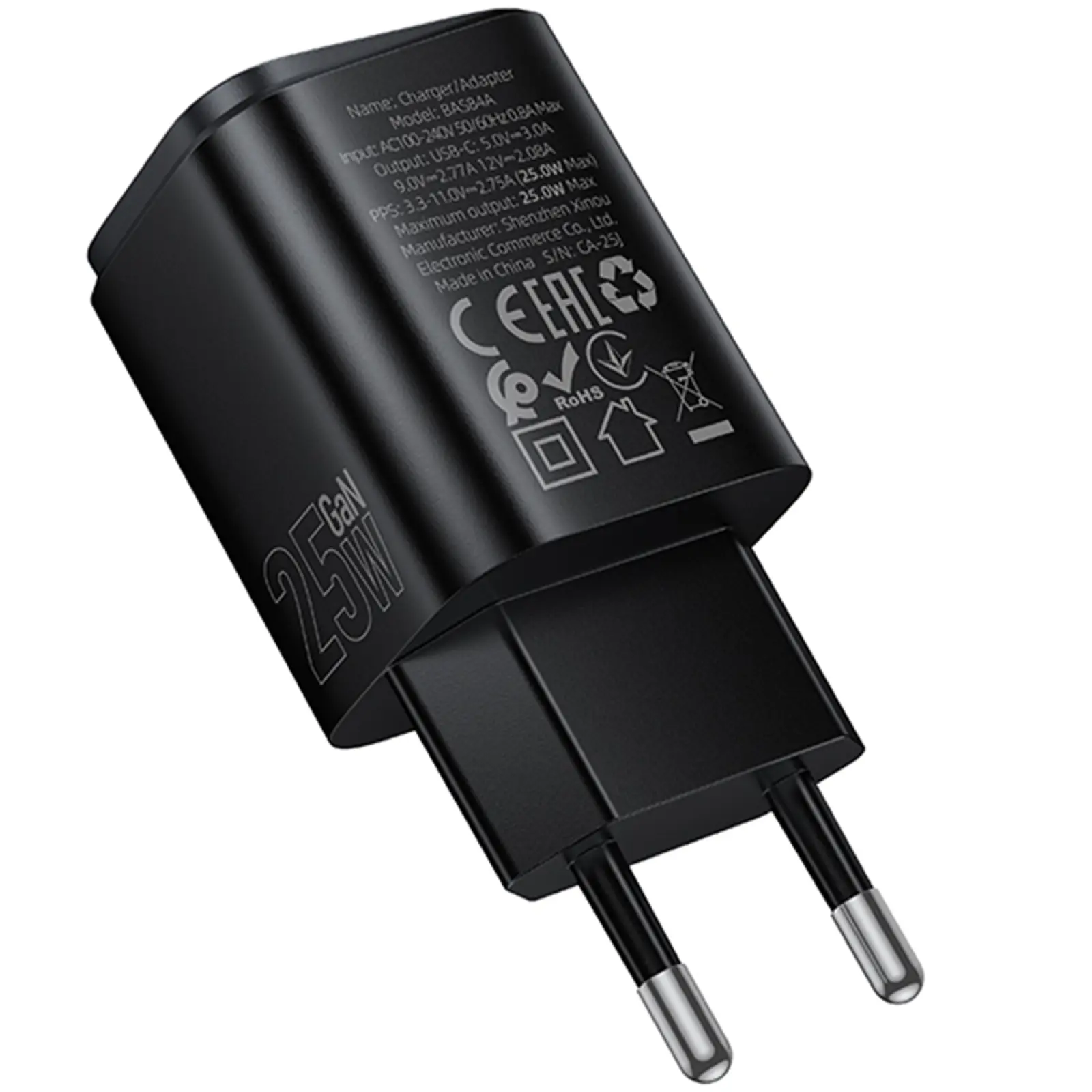 МЗП Borofone BAS84A Star PD25W (1USB-C), Black 2, купити оптом з доставкою
