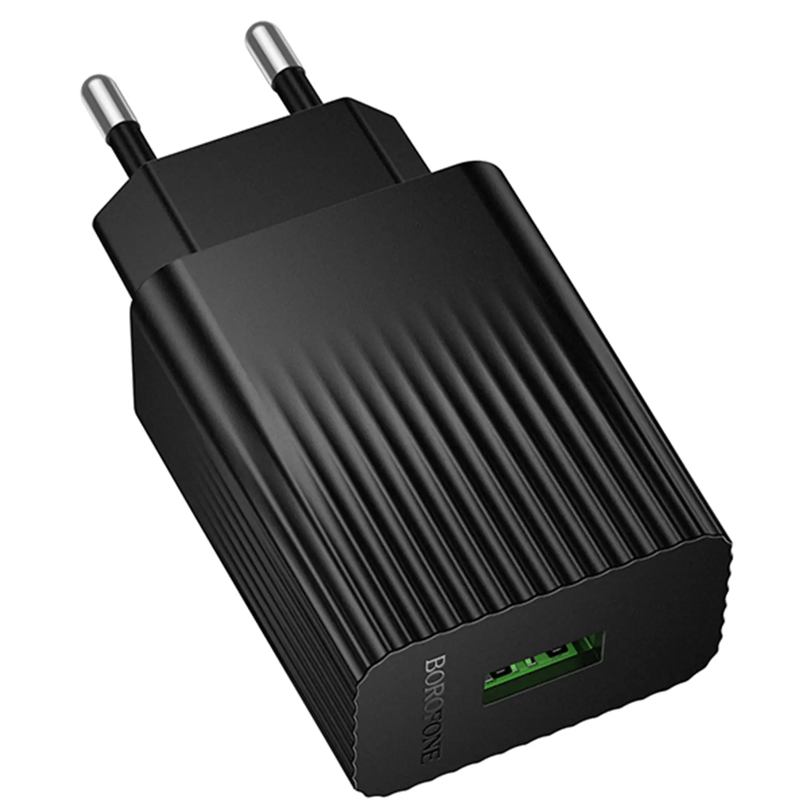 МЗП Borofone BAS72A Source QC3.0 (1USB-A), Black, купити оптом з доставкою