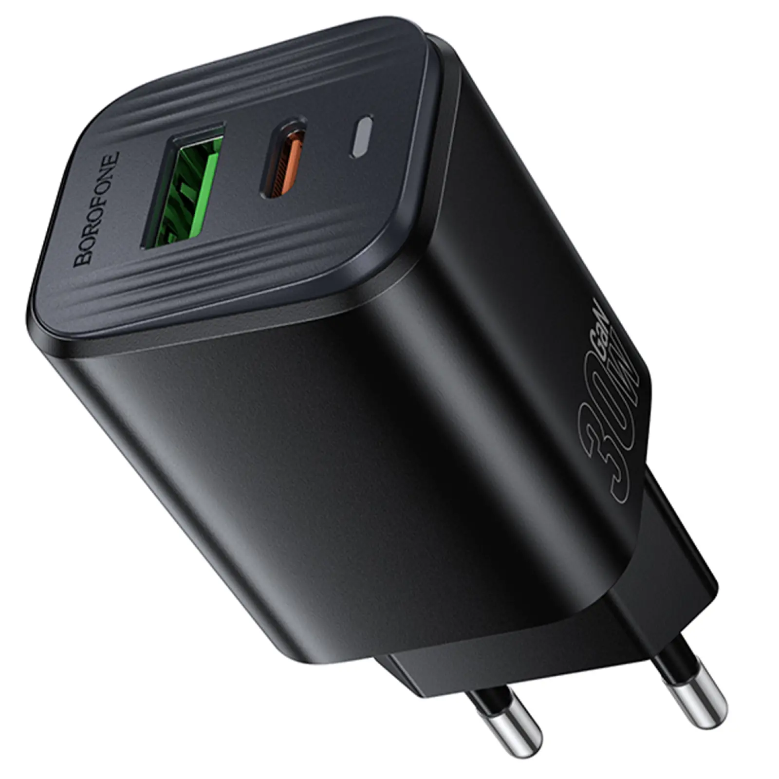 МЗП Borofone BAS85A Star PD30W+QC3.0 (1USB-A/1C), Black 3, купити оптом з доставкою