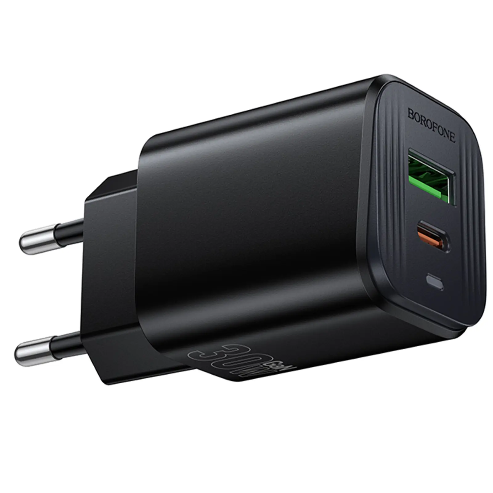 МЗП Borofone BAS85A Star PD30W+QC3.0 (1USB-A/1C), Black 4, купити оптом з доставкою