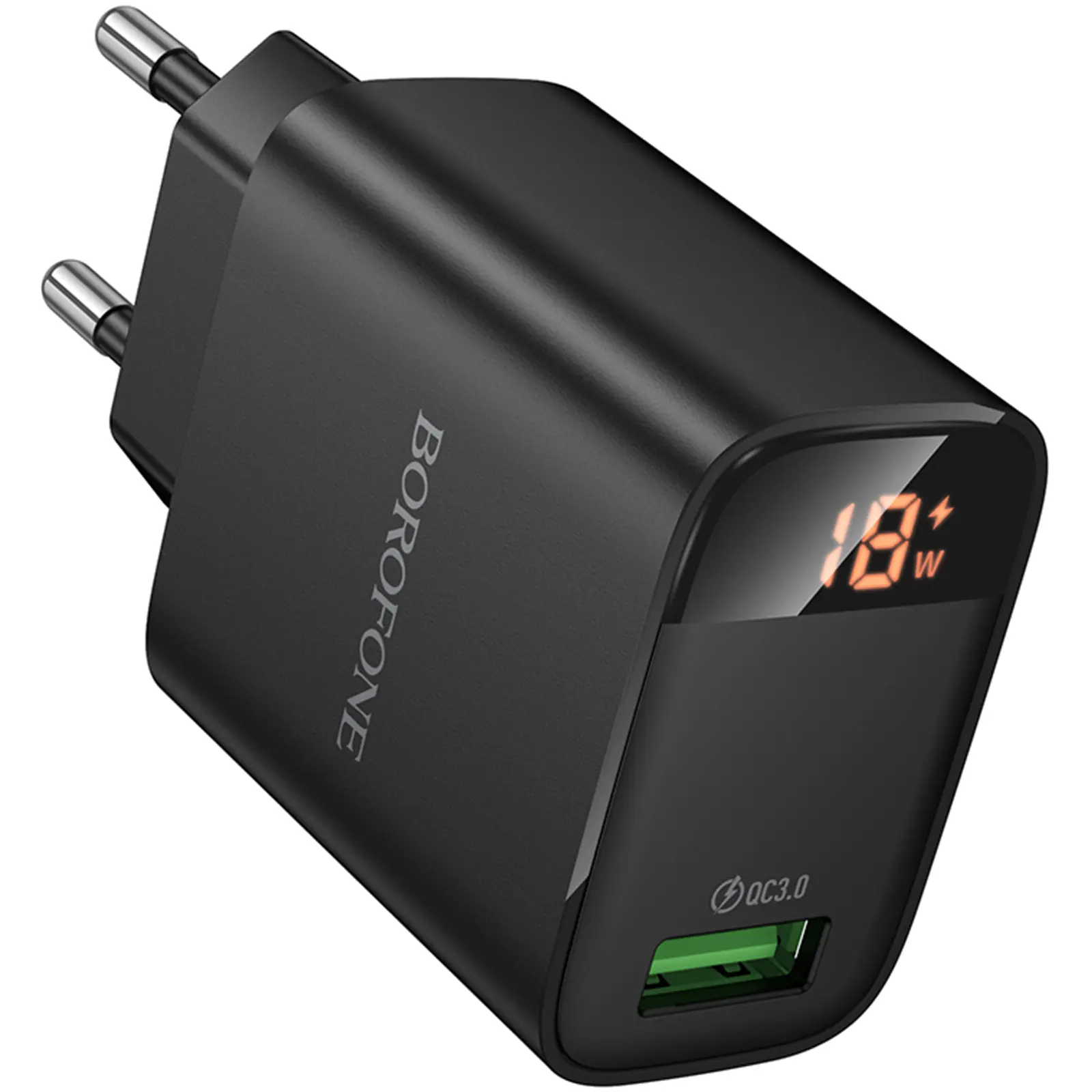 СЗУ Borofone BA95A Ilustre QC3.0 (1USB-A), Black 4, купить оптом с доставкой