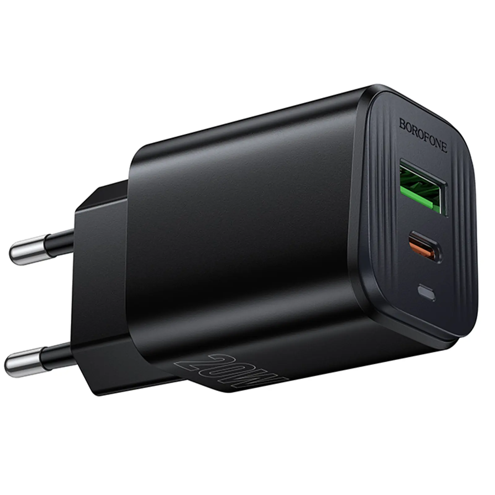 МЗП Borofone BAS83A Star PD20W+QC3.0 (1USB-A/1C), Black 2, купити оптом з доставкою