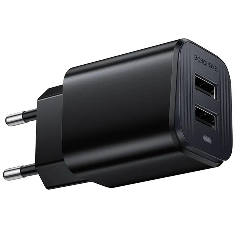 МЗП Borofone BAS81A Star 10.5W (2USB-A), Black 2, купити оптом з доставкою