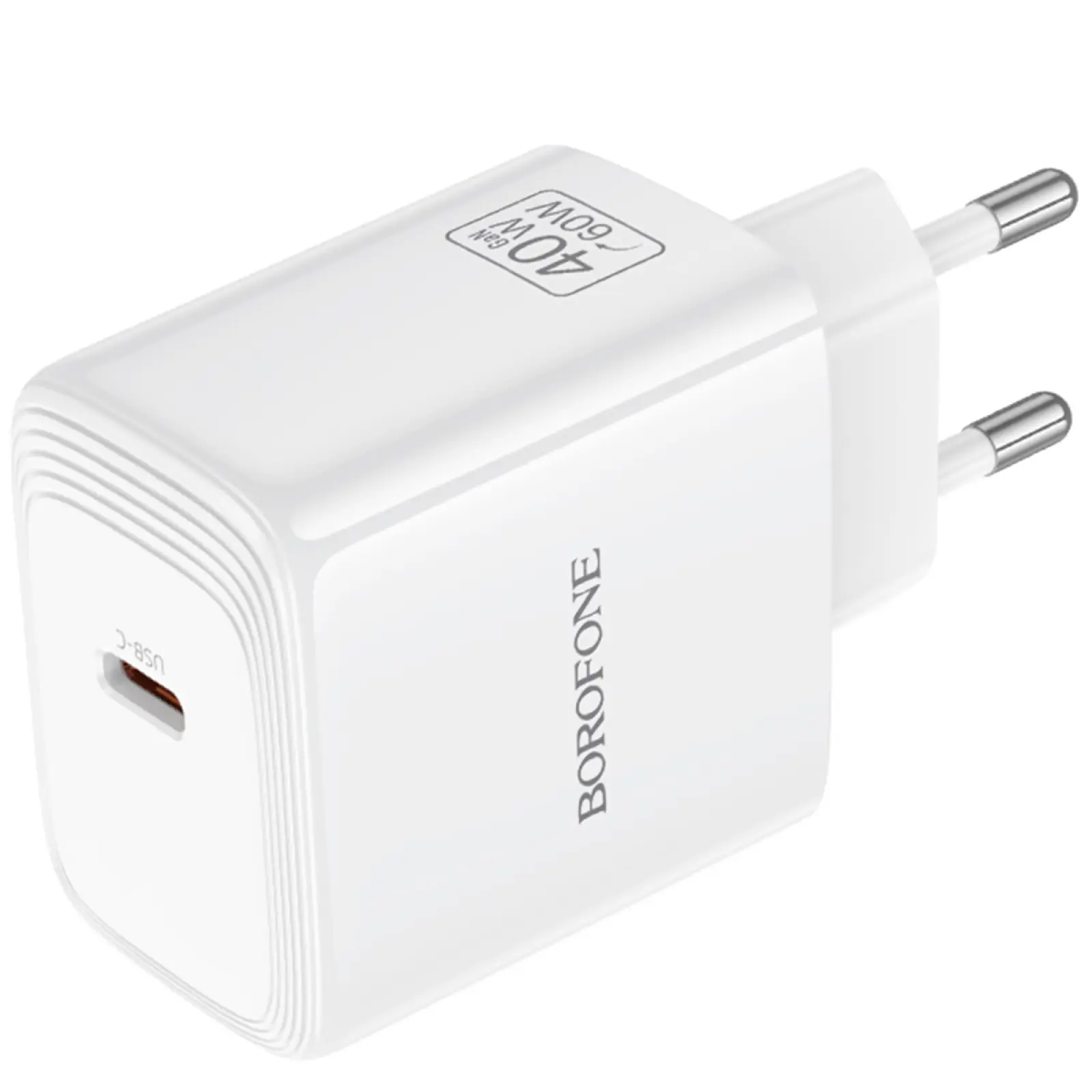 СЗУ Borofone BN33 Fuente PD40W (1USB-C), White 5, купить оптом с доставкой