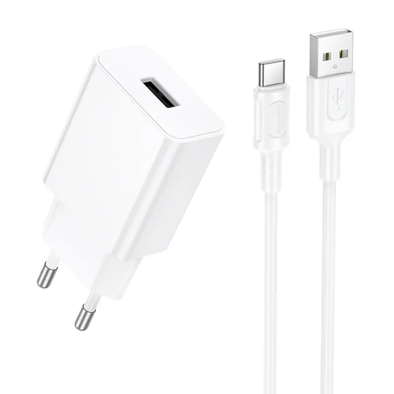 СЗУ Borofone BA110A Lemi 7.5W (1USB-A) + кабель USB to Type-C, купить оптом с доставкой