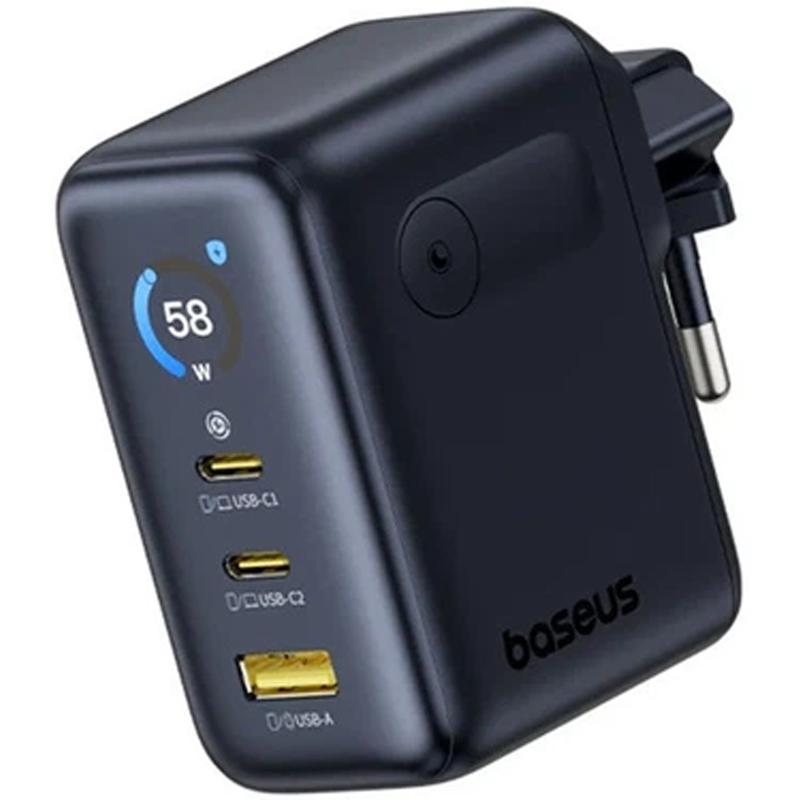 СЗУ Baseus PicoGo AE21 Fast Charger 100W (1USB-A/2C) + кабель Type-C to Type-C (E0121B) на картинке №3