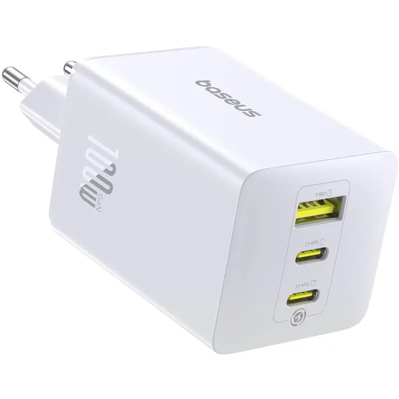 СЗУ Baseus EnerFill FE11 Fast Charger 100W (1USB-A/2C) (P101821), Moon White, купить оптом с доставкой