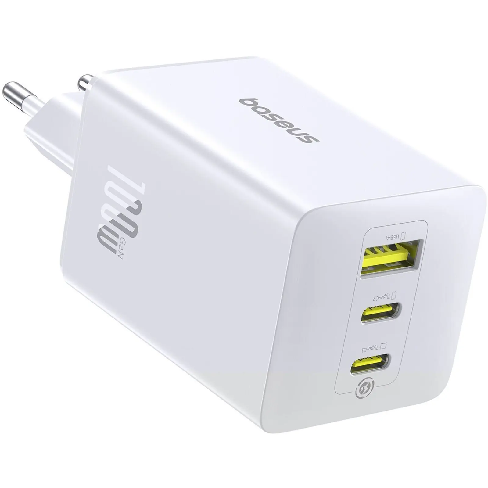 СЗУ Baseus EnerFill FE11 Fast Charger 100W (1USB-A/2C) (P101821), Moon White, купить оптом с доставкой
