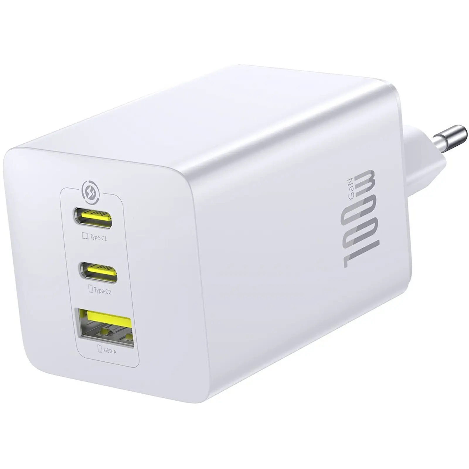 СЗУ Baseus EnerFill FE11 Fast Charger 100W (1USB-A/2C) (P101821), Moon White 1, купить оптом с доставкой