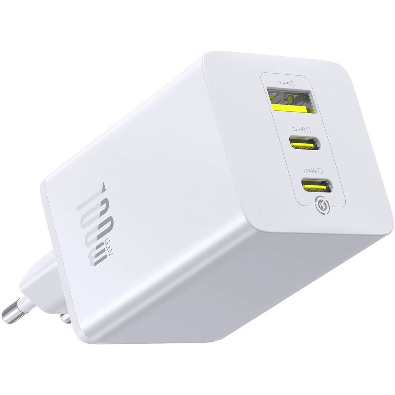 СЗУ Baseus EnerFill FE11 Fast Charger 100W (1USB-A/2C) (P101821), Moon White 2, купить оптом с доставкой